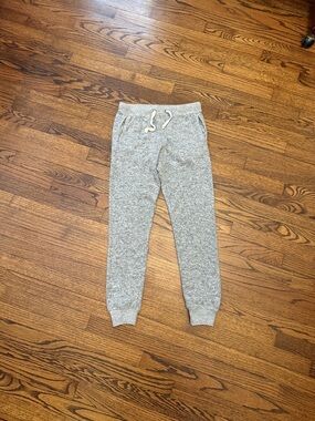 Grey Cozy Jogger Sweatpants with Drawstring